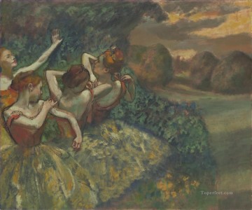  Edgar Obras - Cuatro bailarines Impresionismo bailarín de ballet Edgar Degas